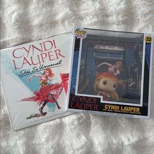 Funko Pop! Cyndi Lauper Vinyl Figure with Album